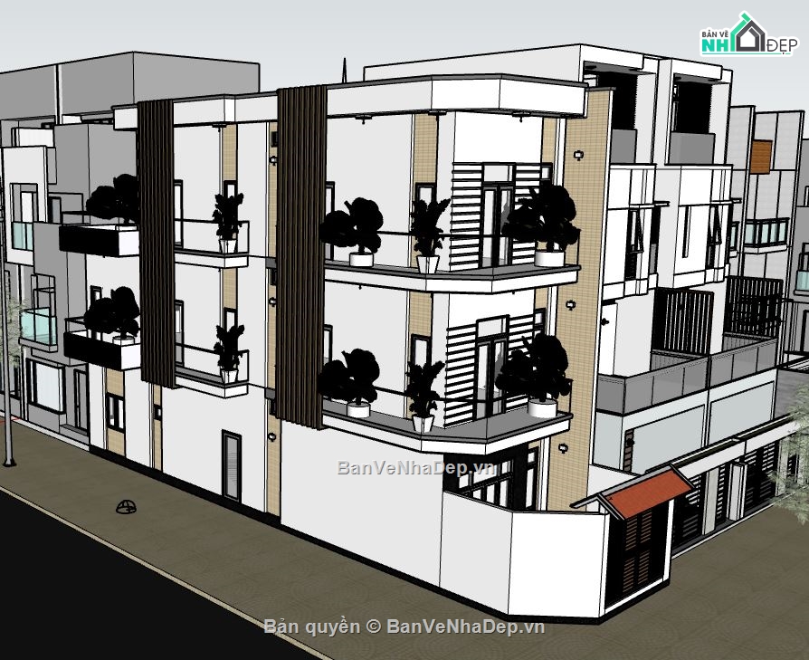 su nhà phố 3 tầng,file cad nhà phố 3 tầng,bản vẽ nhà phố 3 tầng,nhà phố 3 tầng,model su nhà phố 3 tầng